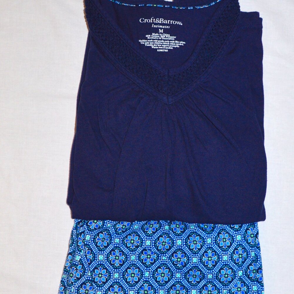 DONATED (GONE) - COPY - Croft & Barrow Summer Capri Pajamas